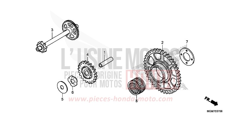 ANLASSER-ANTRIEBSZAHNRAD von Hornet ABS MAT PEARL COOL WHITE (NHB44) von 2013